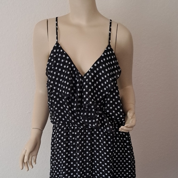 No Boundaries Black and White Polka Dot Midi Dress - Picture 6 of 12